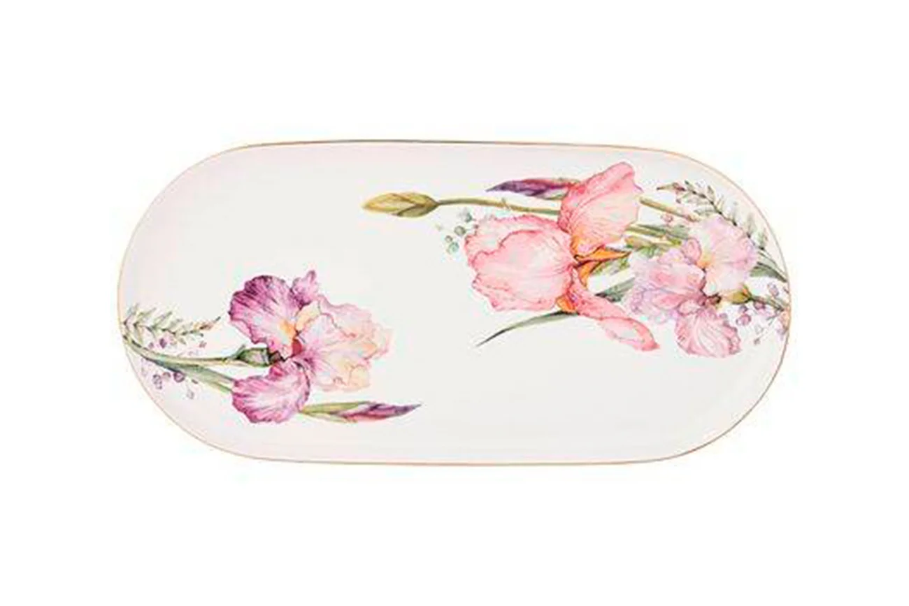 БЛЮДО ОВАЛЬНОЕ LEFARD "FLORAL" 35*25,5*3 СМ (КОР=12ШТ.)