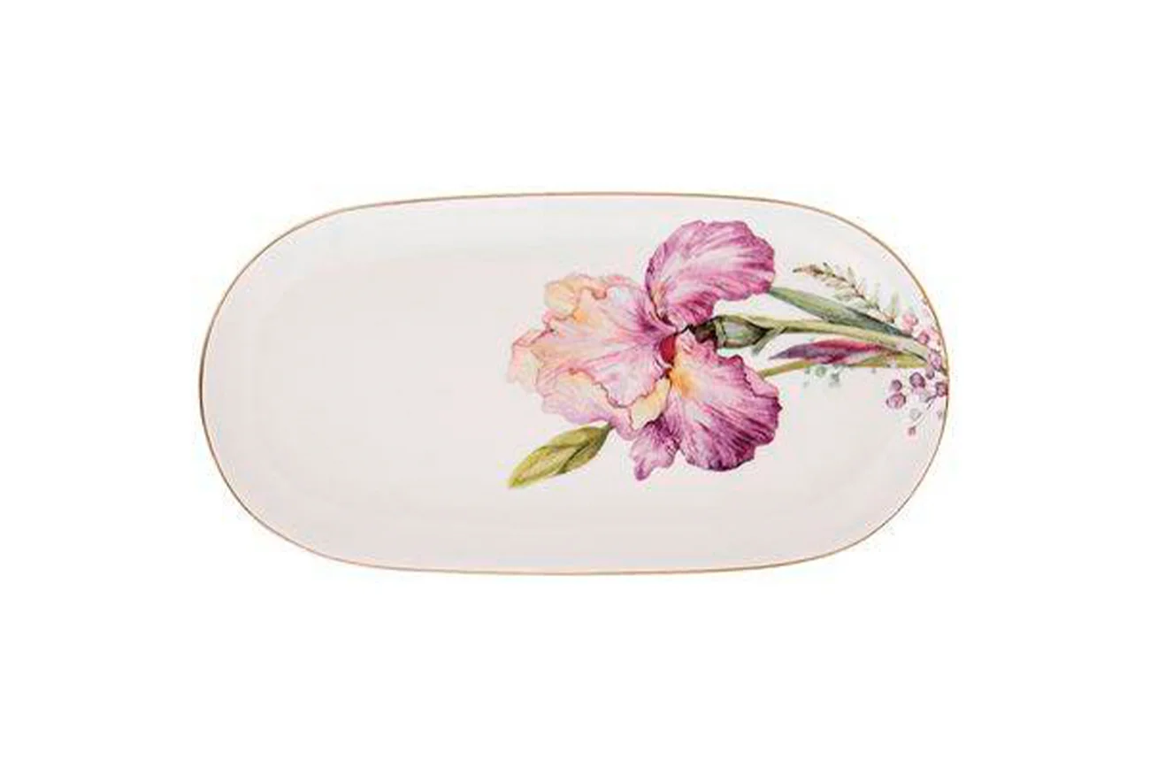 БЛЮДО ОВАЛЬНОЕ LEFARD "IRISES" 20,5 СМ (КОР=60ШТ.)