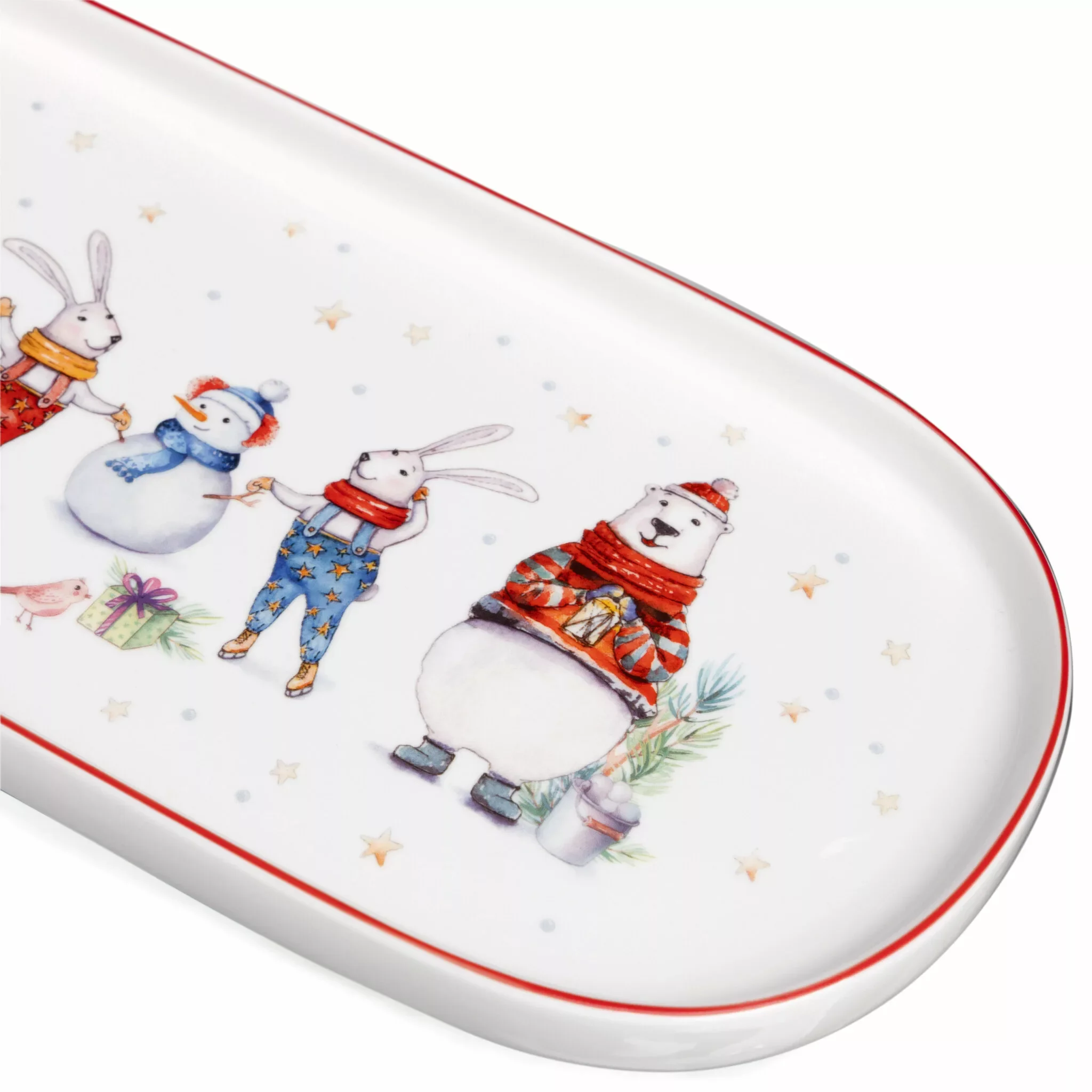 БЛЮДО ОВАЛЬНОЕ LEFARD "WINTER STORY" 34*14,5 СМ (КОР=12ШТ.)