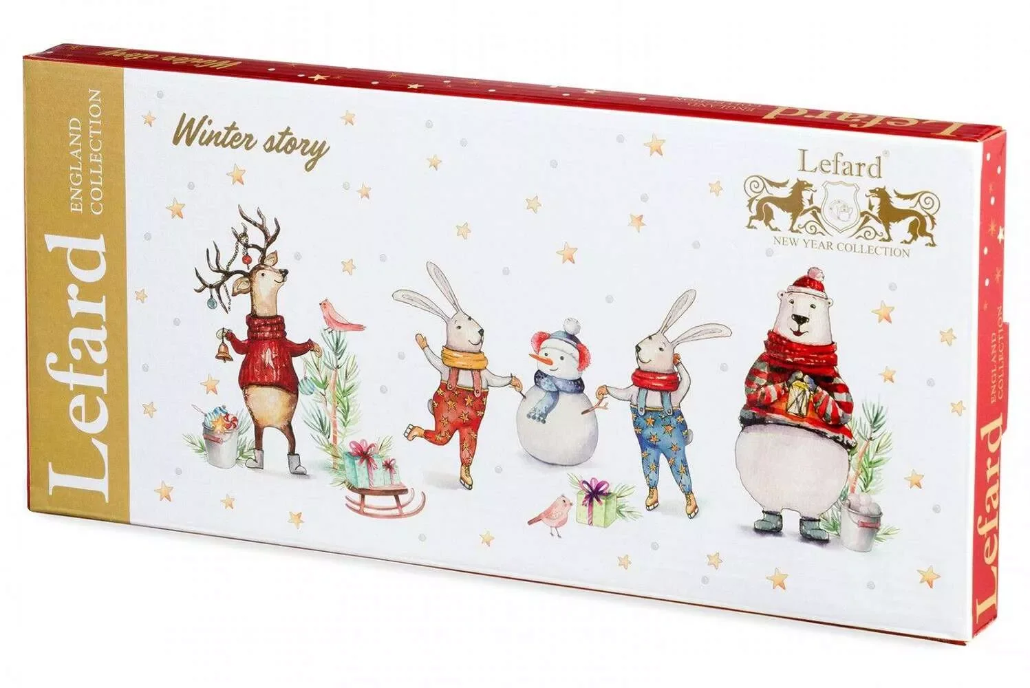 БЛЮДО ОВАЛЬНОЕ LEFARD "WINTER STORY" 34*14,5 СМ (КОР=12ШТ.)