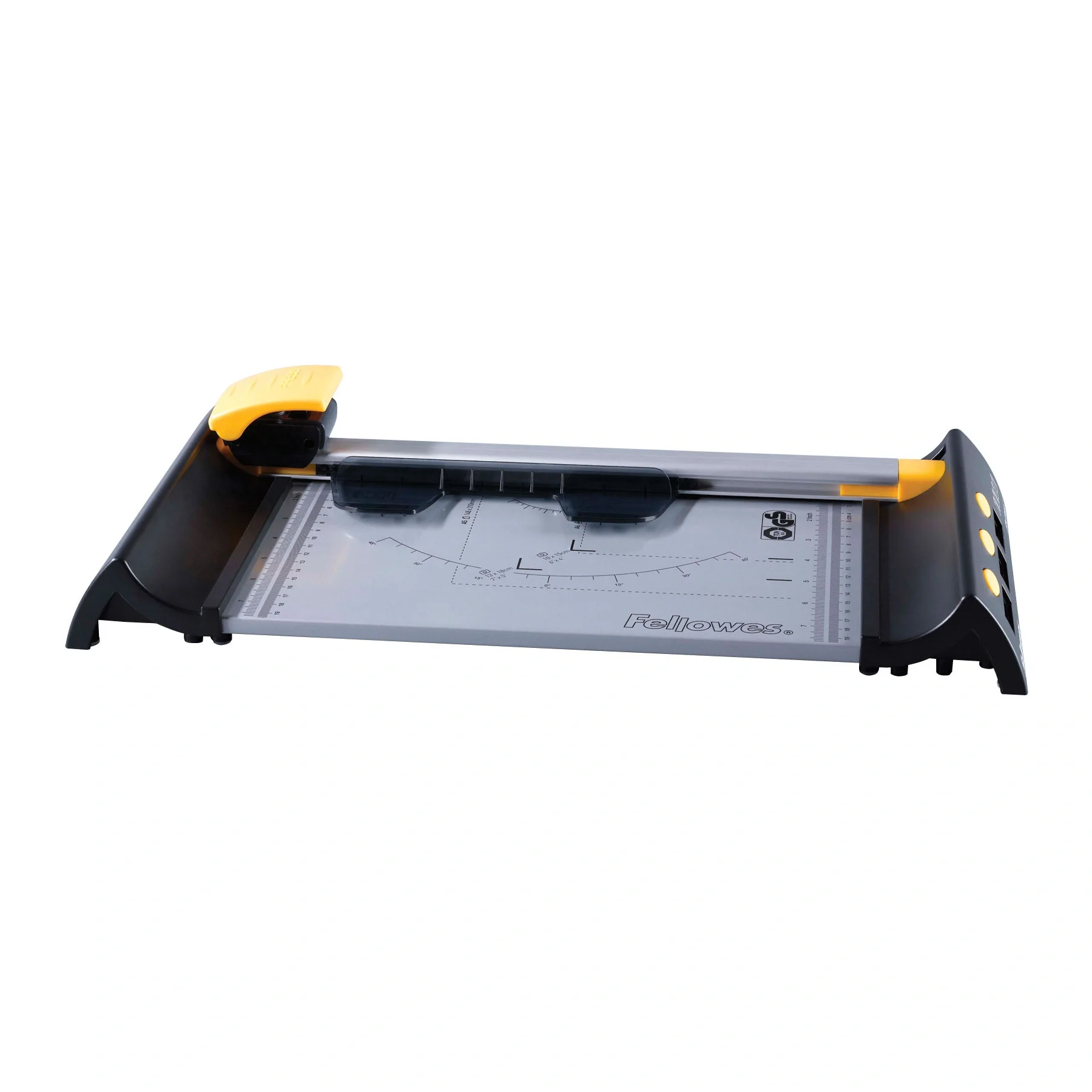 Fellowes® Резак дисковый ELECTRON A4, 10 лст., SafeCut™, 4 картриджа (прямой, биговка, пунктир, волна), SafeCut™Guide