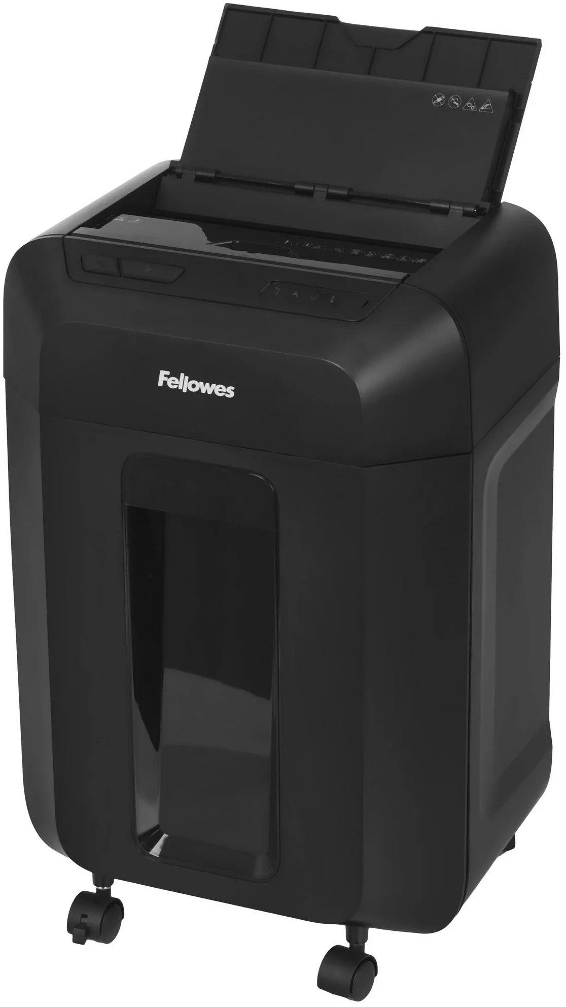 Fellowes® Шредер AutoMax® 80M (автоподача 80 листов), минирезка DIN P-4, 4х12 мм, 17 лтр., автореверc.