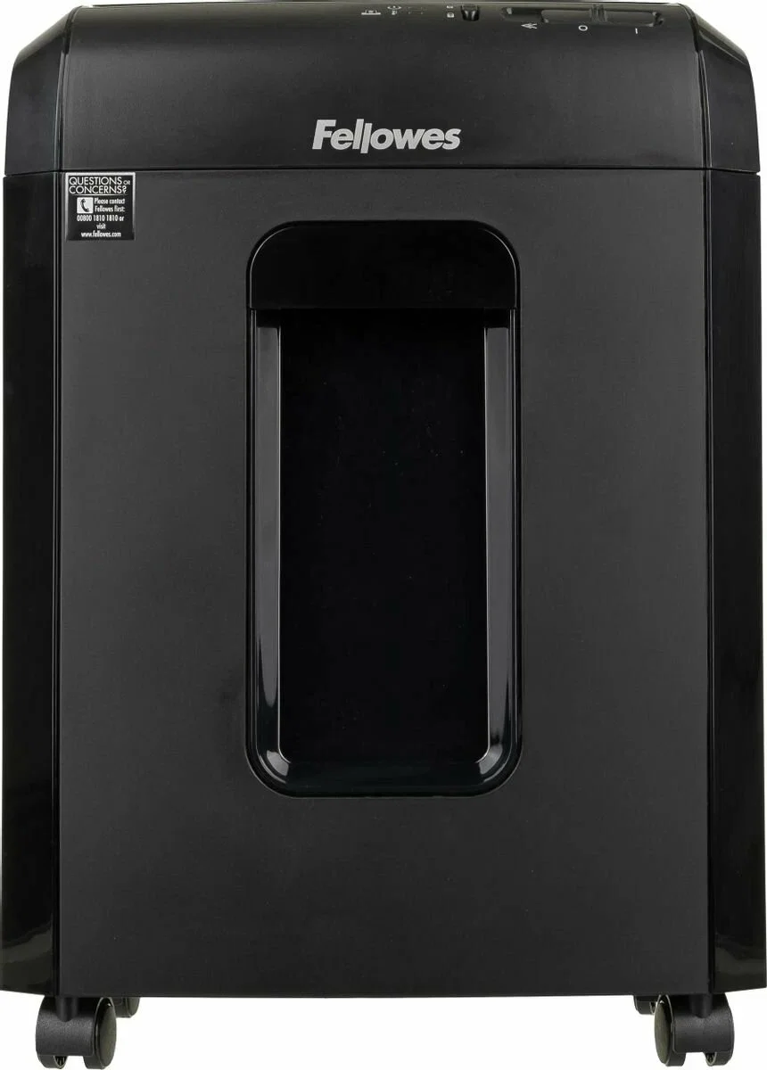 Fellowes® Шредер Powershred 10M, DIN P-5, 2х15мм, 10лст., 19лтр., Safety Lock.