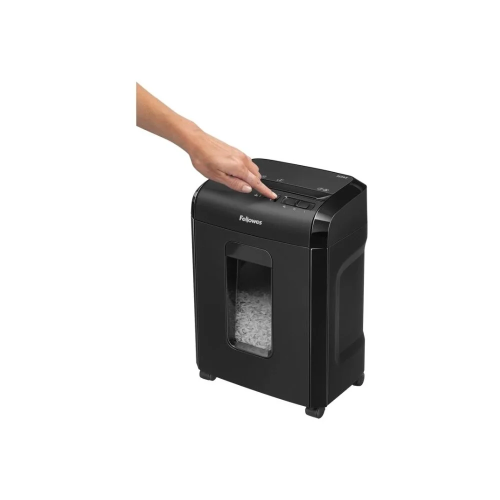 Fellowes® Шредер Powershred 10M, DIN P-5, 2х15мм, 10лст., 19лтр., Safety Lock.