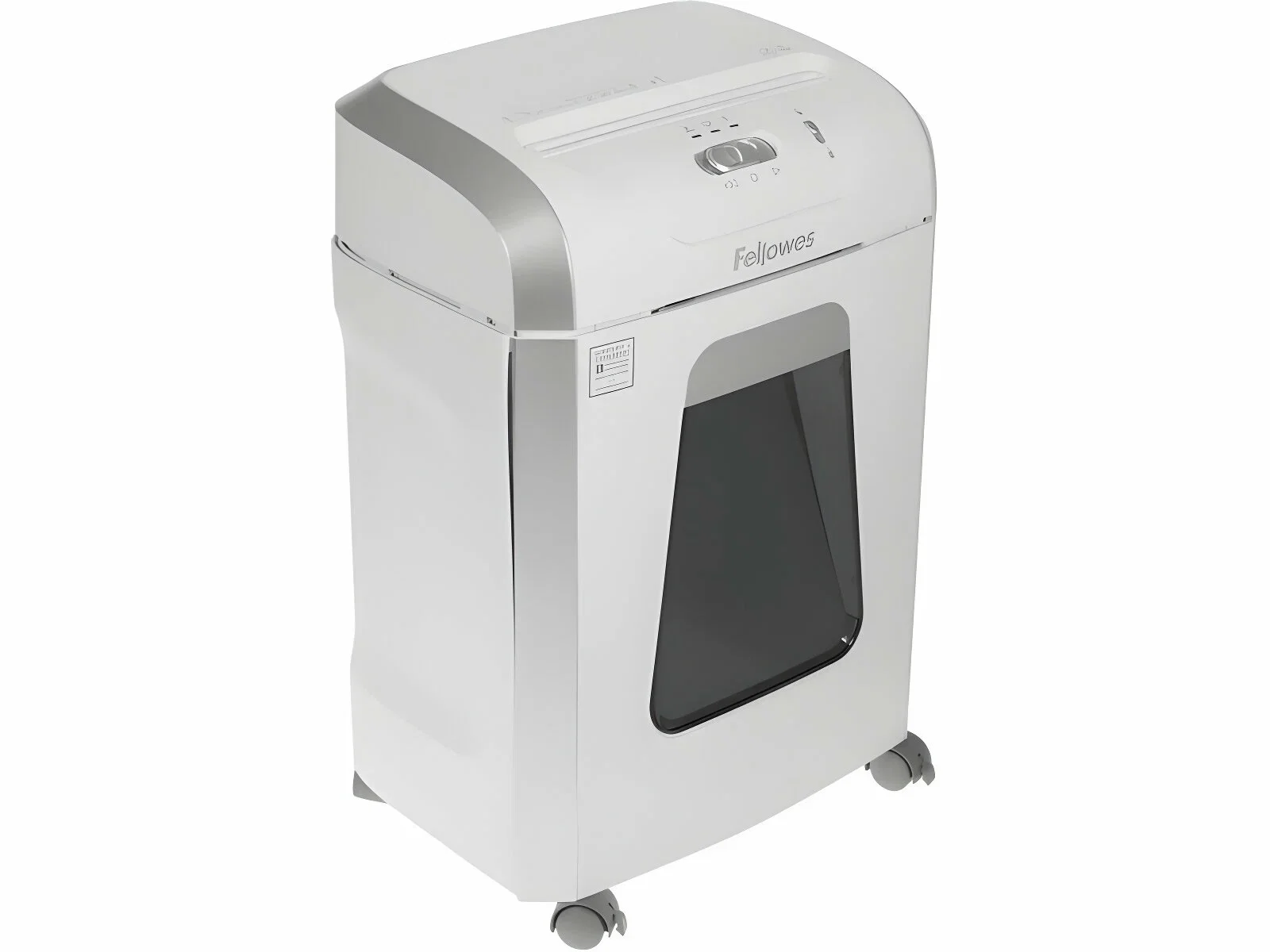 Fellowes® Шредер Powershred 15C, DIN P-4, 4x40мм, 15лcт., 19лтр., Safety Lock, белый.