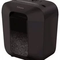 Fellowes® Шредер Powershred LX25, DIN P-4, 4х37мм, 6 лст., 11,5 лтр., уничт.: скрепки,скобы,карты.