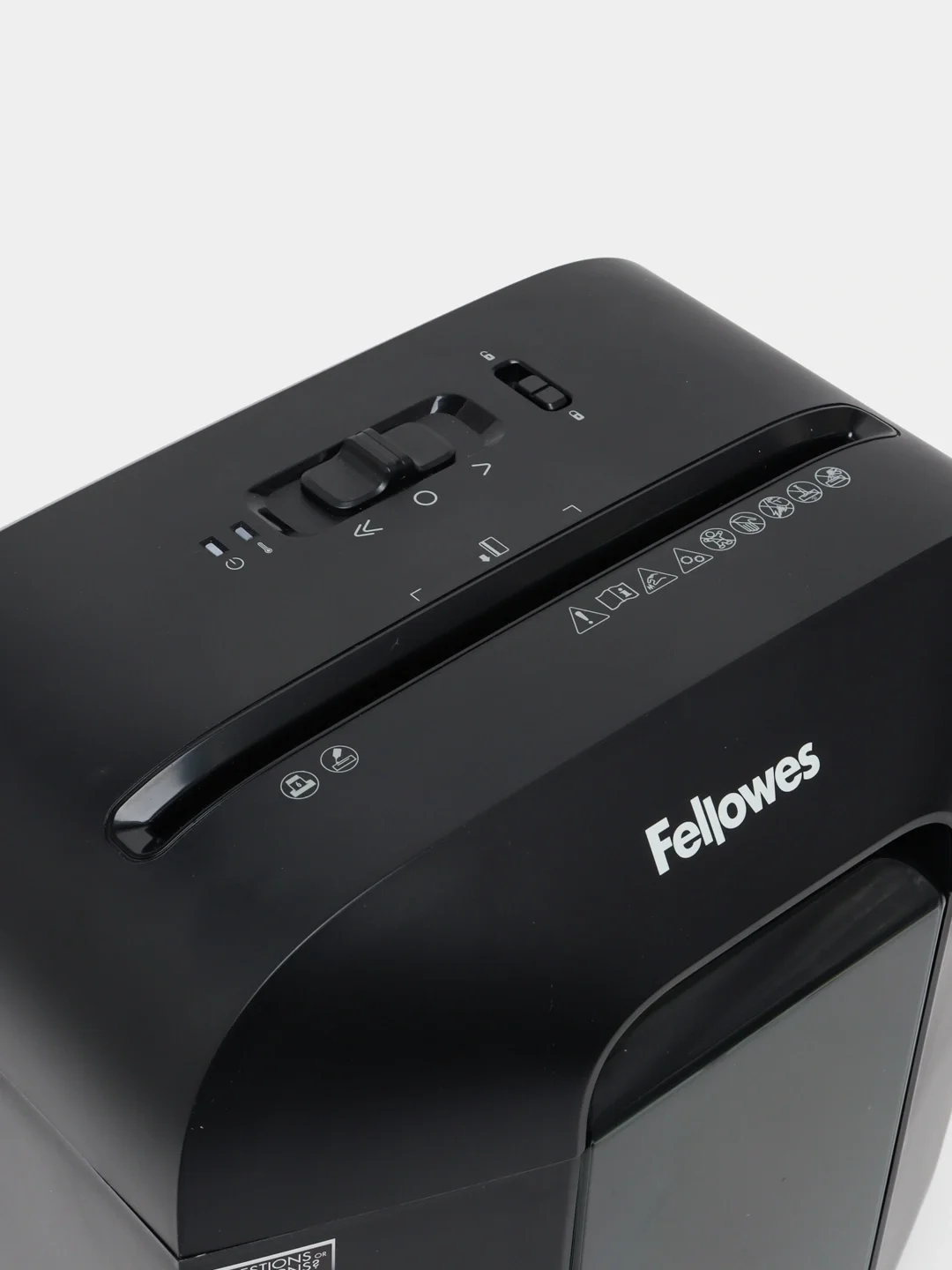 Fellowes® Шредер Powershred LX25, DIN P-4, 4х37мм, 6 лст., 11,5 лтр., уничт.: скрепки,скобы,карты.