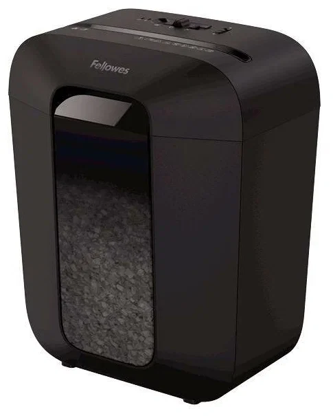 Fellowes® Шредер Powershred LX41, DIN P-4, 4х12мм, 8 лст., 17 лтр., уничт.: скрепки, скобы, карты.