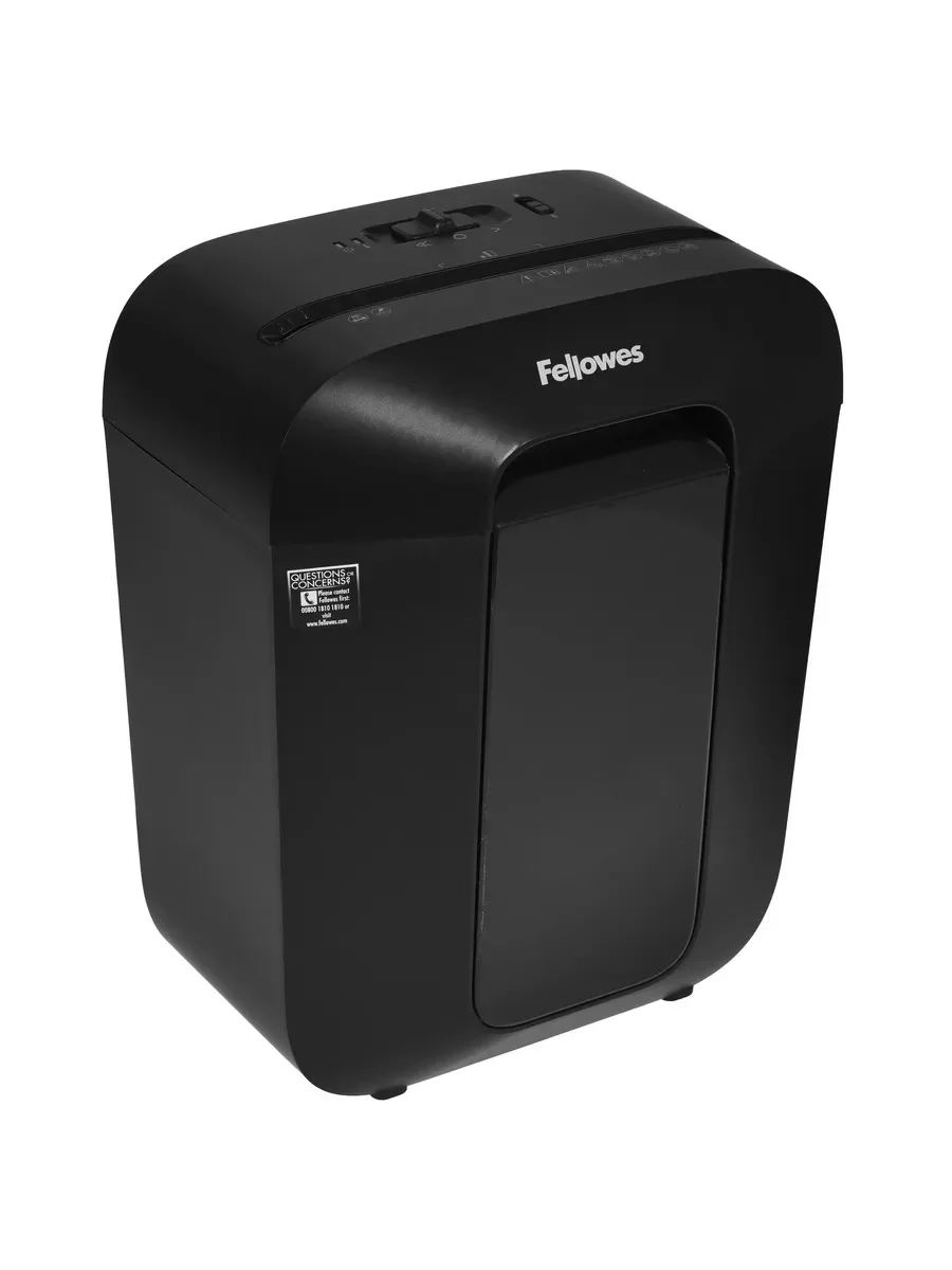 Fellowes® Шредер Powershred LX41, DIN P-4, 4х12мм, 8 лст., 17 лтр., уничт.: скрепки, скобы, карты.