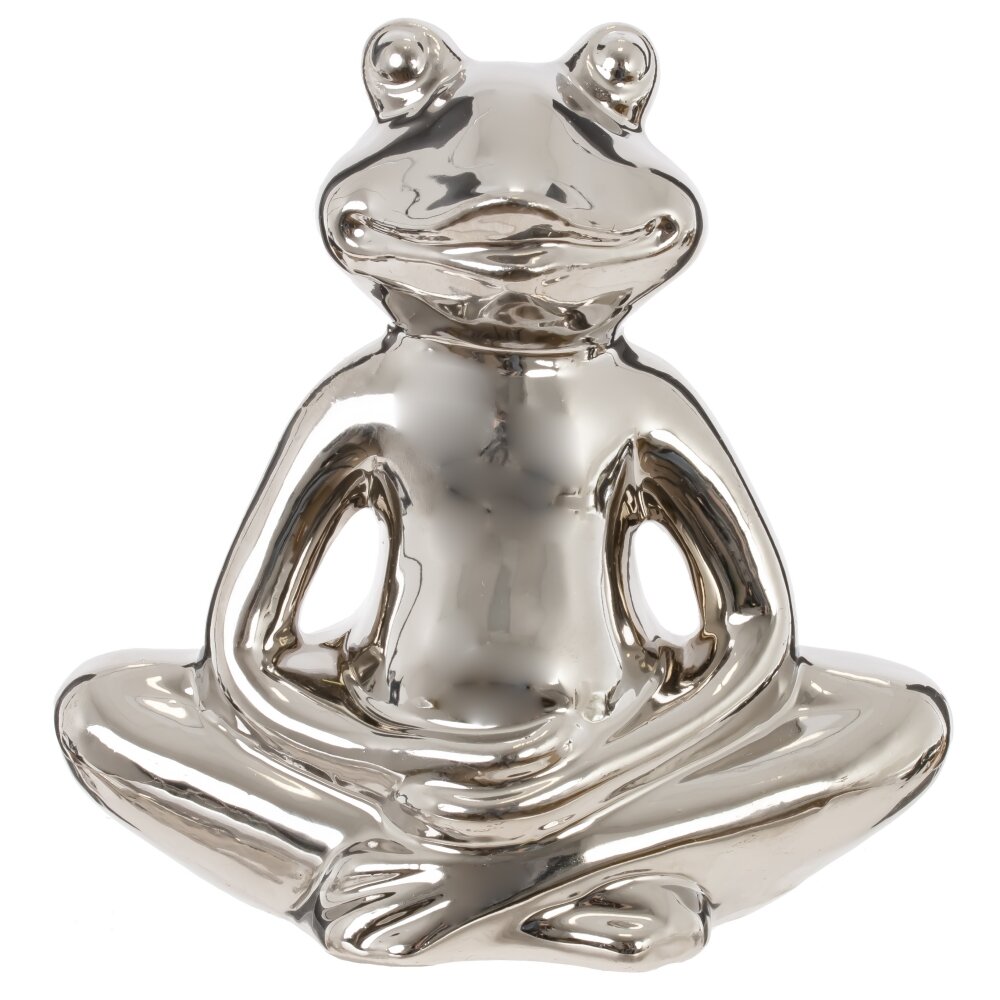 Фигурка декоративная "Лягушка", L13,5 W6 H13,5 см