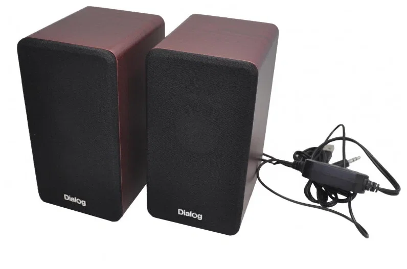 Акустическая система Dialog AST-20UP - акустические колонки 2.0, 6W RMS, Cherry, питание от USB