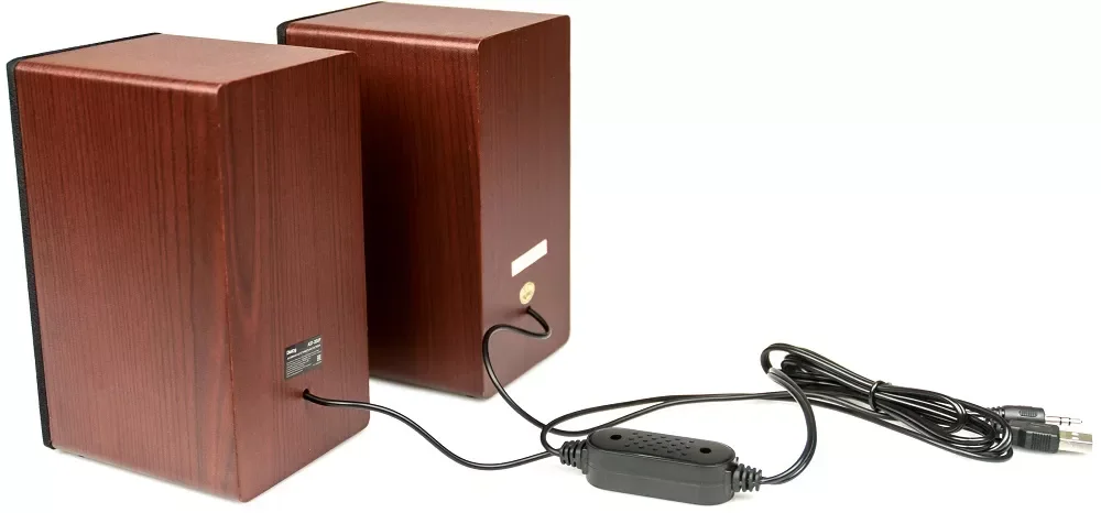 Акустическая система Dialog AST-20UP - акустические колонки 2.0, 6W RMS, Cherry, питание от USB