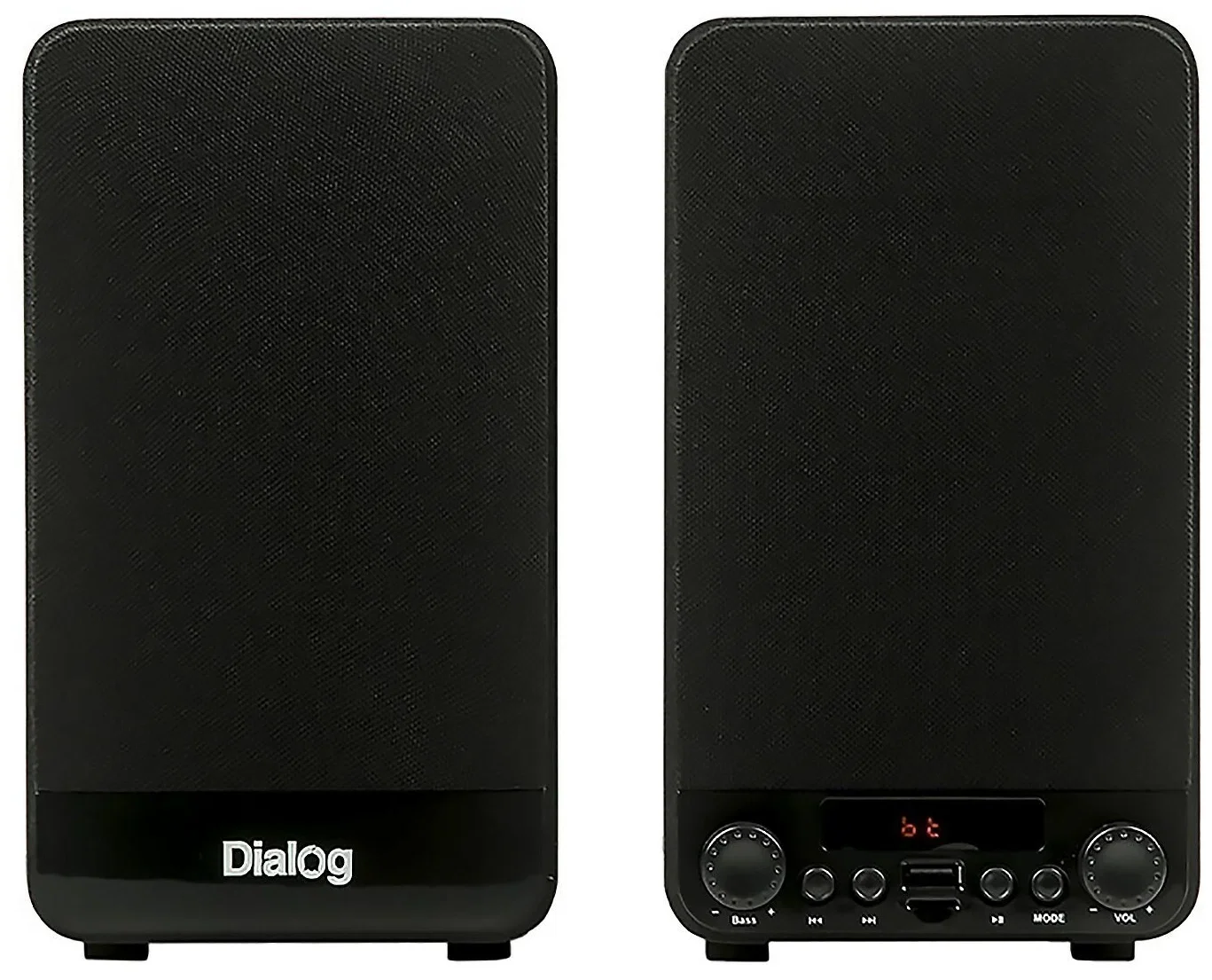 Акустическая система Dialog Jazz AJ-13 BLACK - акустические колонки 2.0, 2*15W RMS, Bluetooth, FM, USB+microSD reader