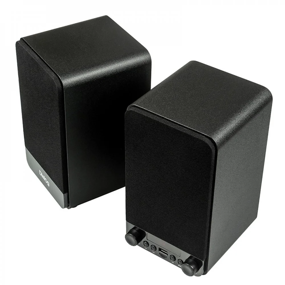 Акустическая система Dialog Jazz AJ-13 BLACK - акустические колонки 2.0, 2*15W RMS, Bluetooth, FM, USB+microSD reader