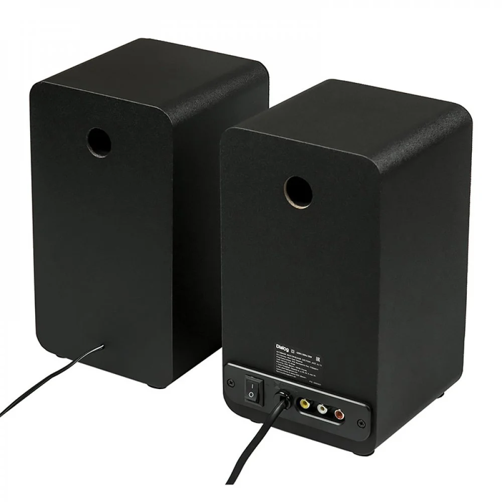 Акустическая система Dialog Jazz AJ-13 BLACK - акустические колонки 2.0, 2*15W RMS, Bluetooth, FM, USB+microSD reader