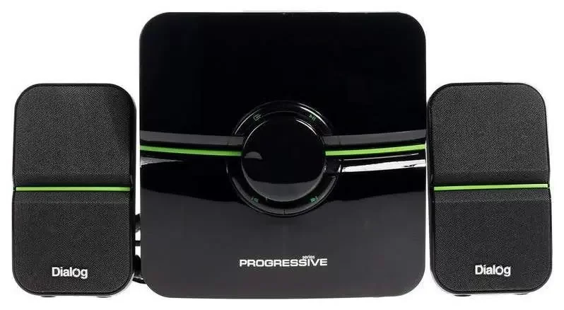 Акустическая система Dialog Progressive AP-203 черный 2.1, 18W+2*10W RMS, USB+SD reade