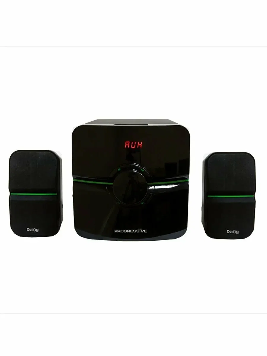 Акустическая система Dialog Progressive AP-203 черный 2.1, 18W+2*10W RMS, USB+SD reade