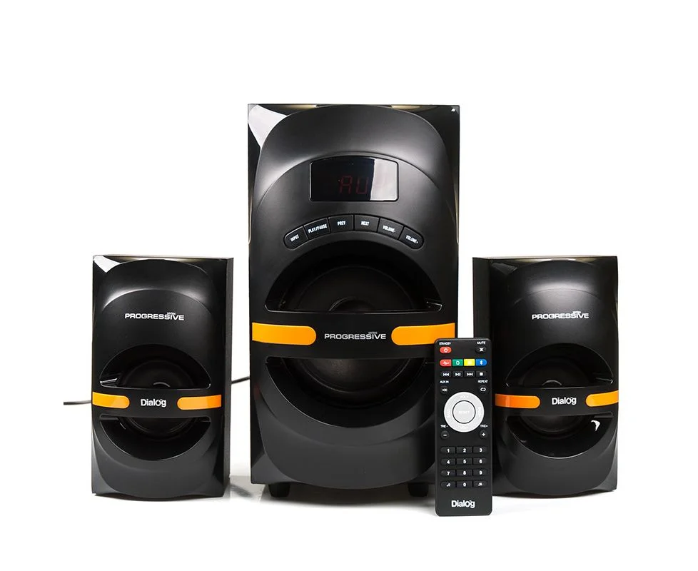 Акустическая система Dialog Progressive AP-210B BLACK 2.1, 30W+2*15W RMS, Bluetooth, USB+SD reader