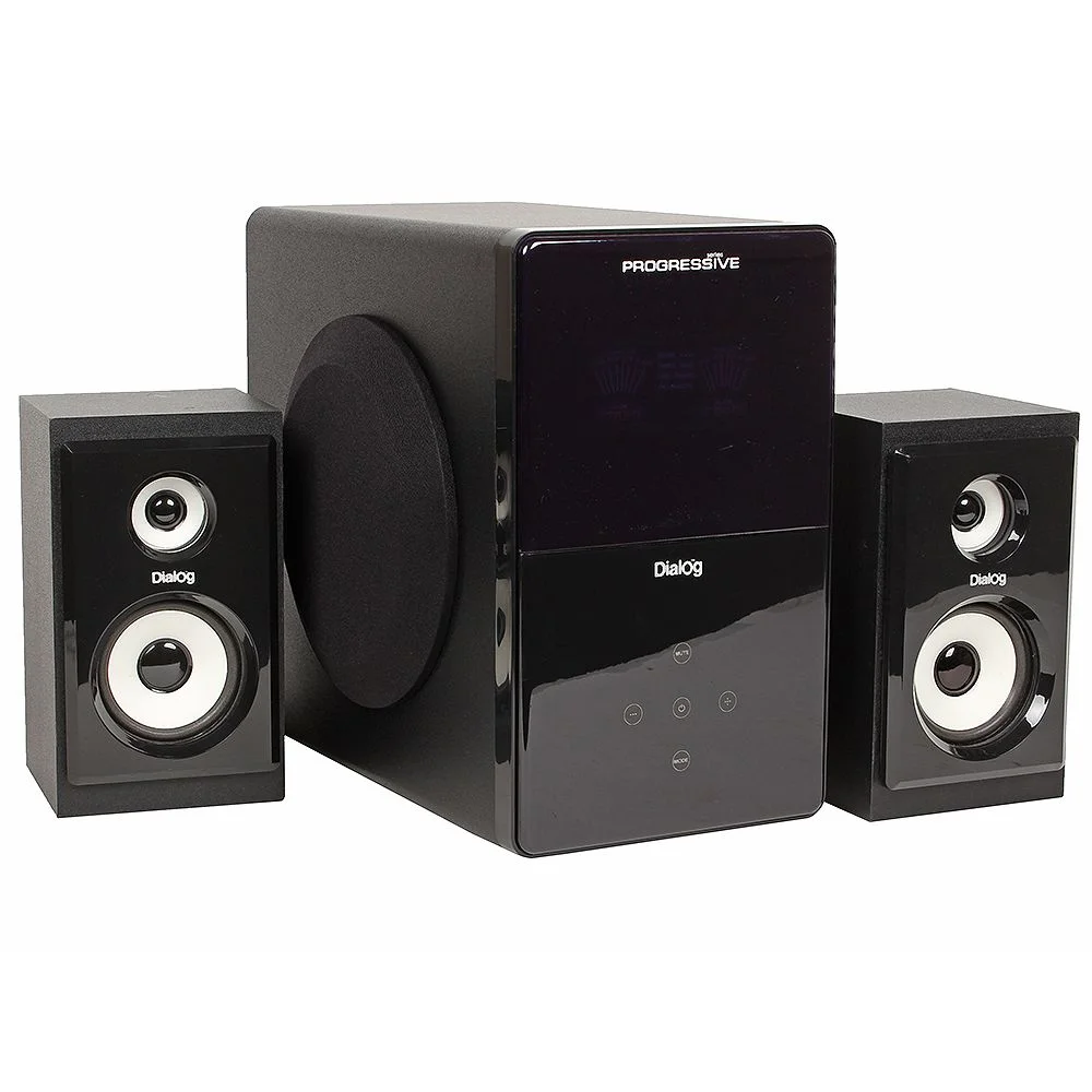 Акустическая система Dialog Progressive AP-220 черный 2.1, 30W+2*12W RMS, USB+SD reader