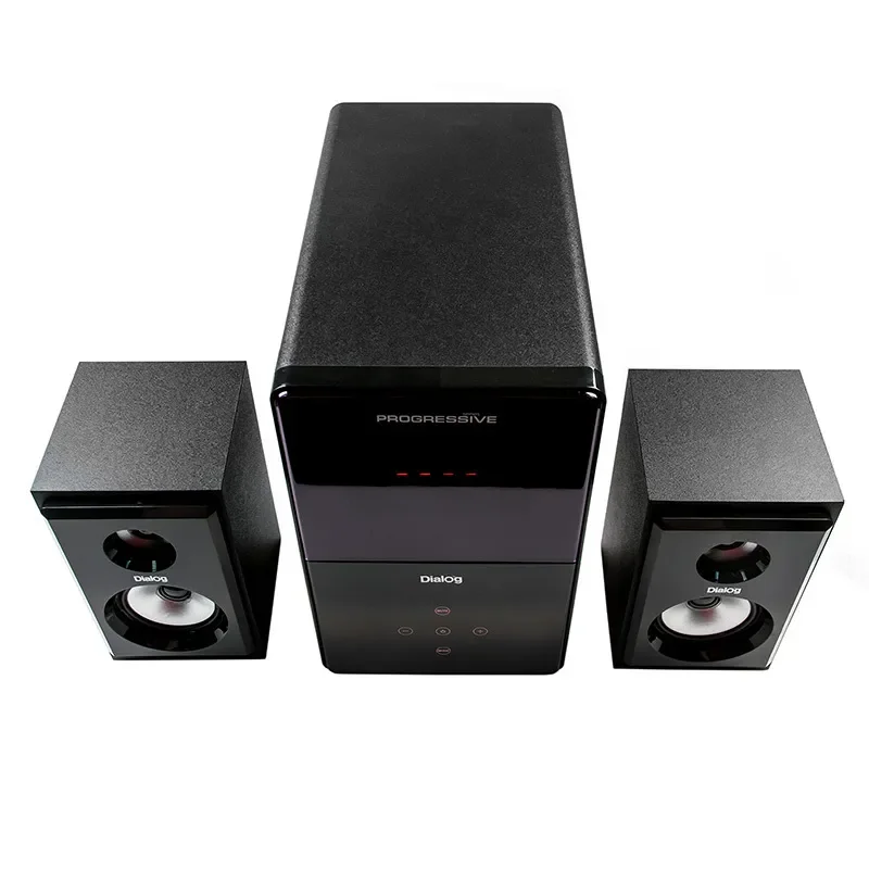 Акустическая система Dialog Progressive AP-220 черный 2.1, 30W+2*12W RMS, USB+SD reader