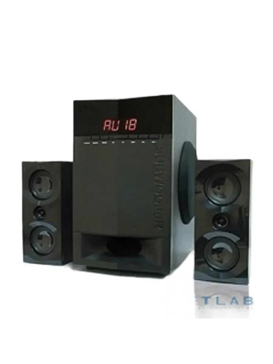 Акустическая система Dialog Progressive AP-230 BLACK акустические колонки 2.1, 35W+2*15W RMS, Bluetooth, USB+SD reader