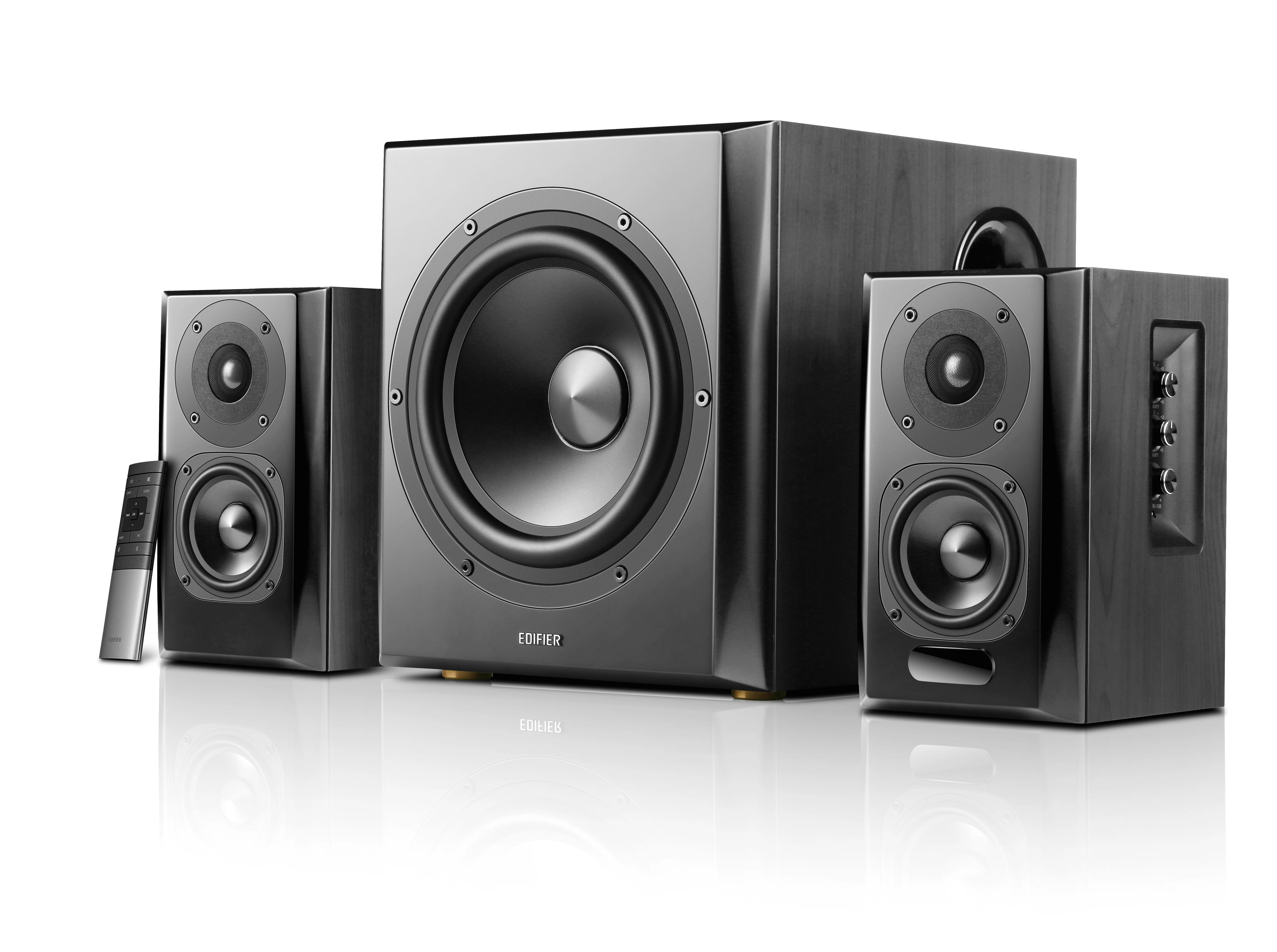 Акустическая система Edifier S350DB Brown 2.1,150W RMS, дерево, Bluetooth aptX