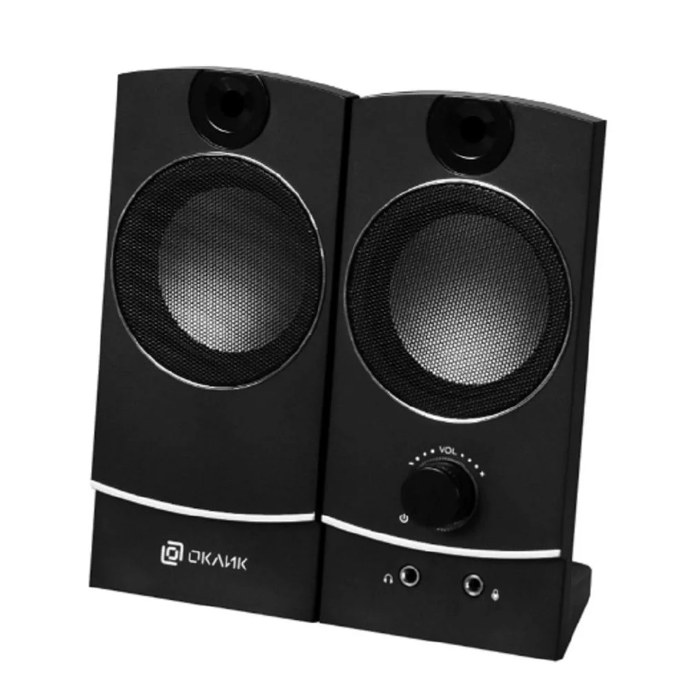 Акустическая система Oklick OK-118 2.0 черный 4Вт