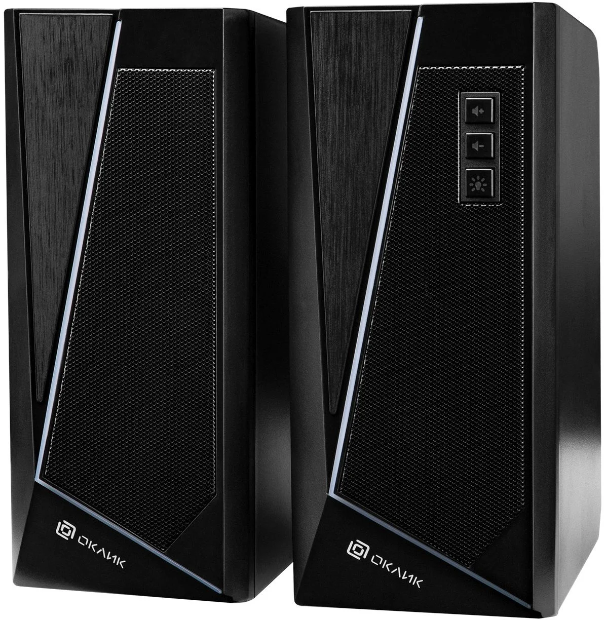 Акустическая система Oklick OK-125 2.0 черный 12Вт