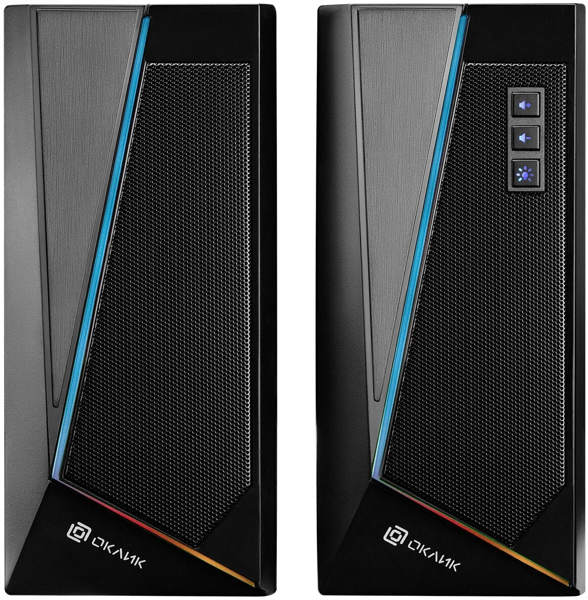 Акустическая система Oklick OK-125 2.0 черный 12Вт