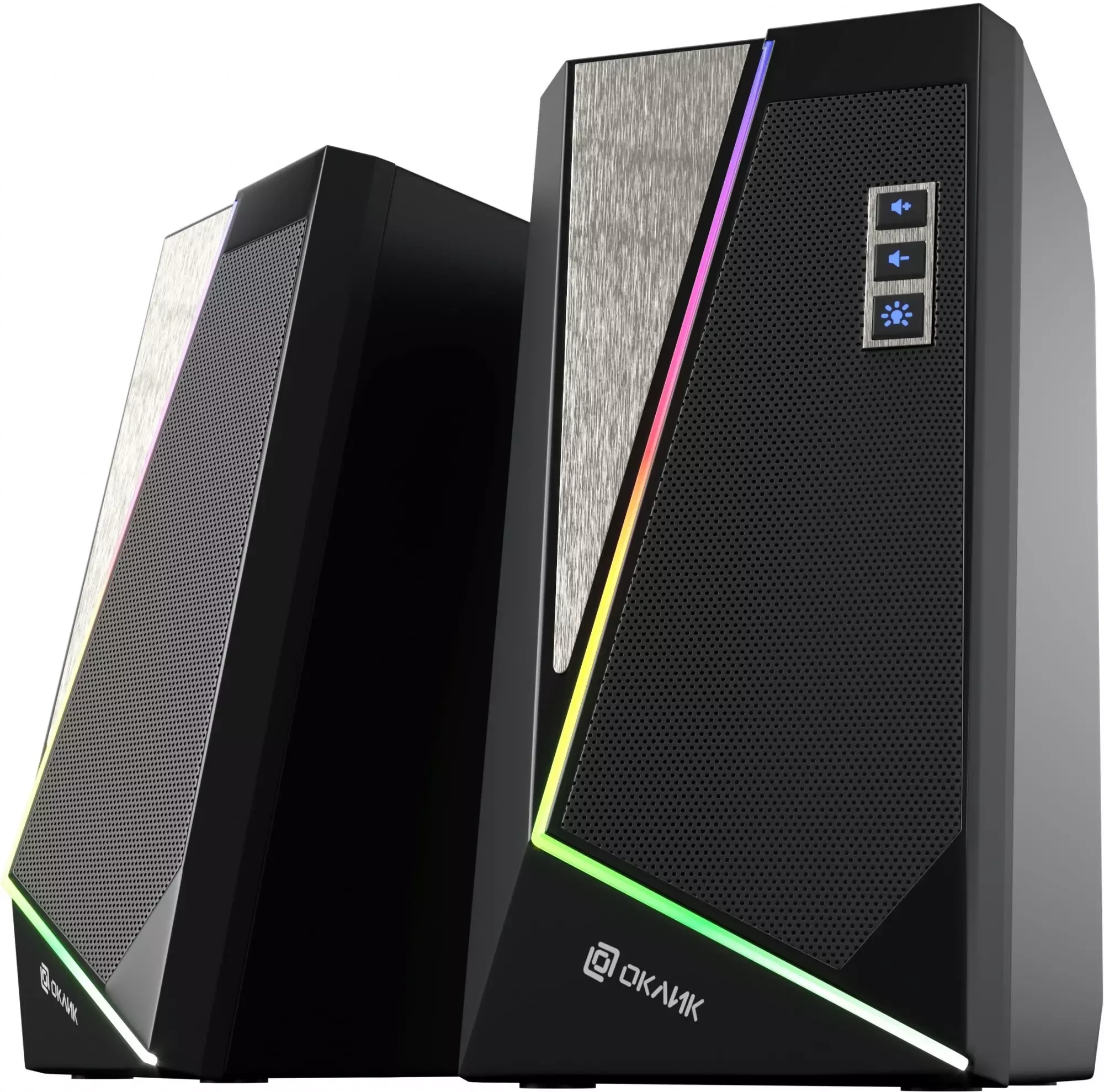 Акустическая система Oklick OK-125 2.0 черный 12Вт