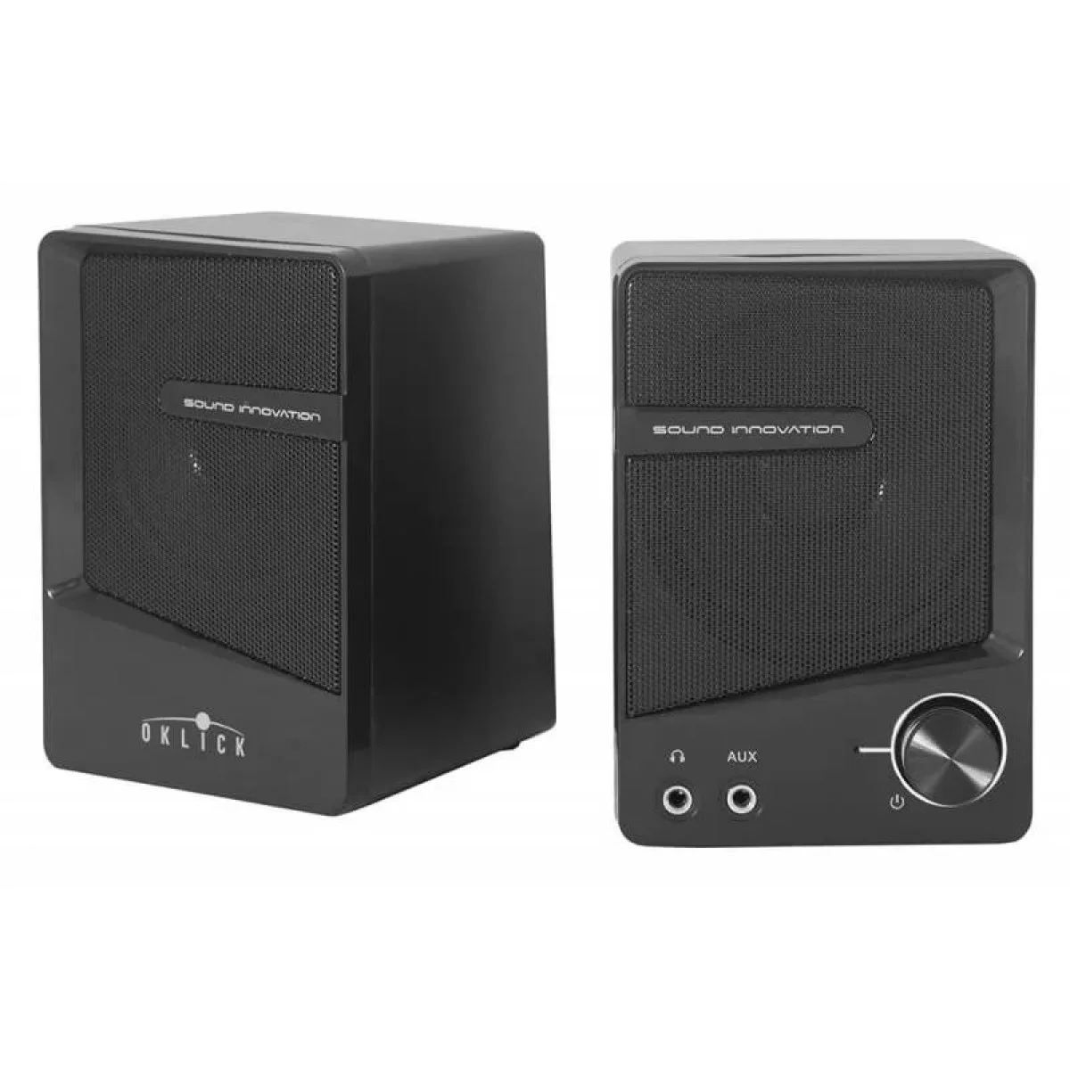 Акустическая система Oklick OK-126 2.0 черный 6Вт