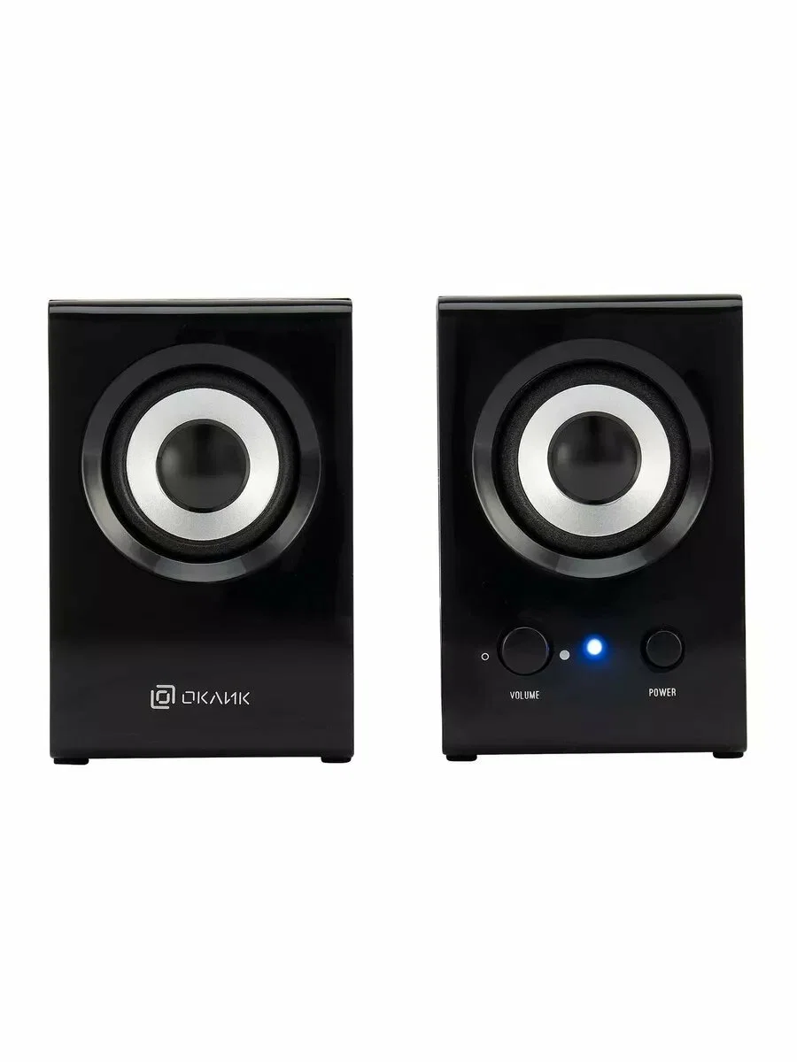 Акустическая система Oklick OK-160 2.0 черный 6Вт
