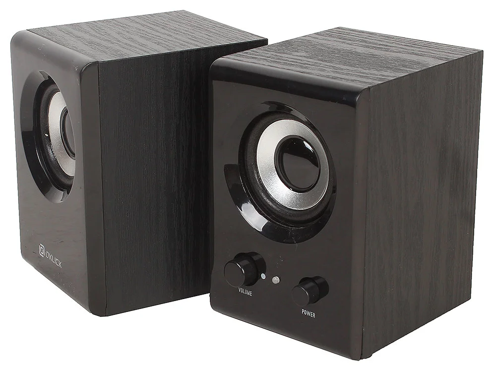 Акустическая система Oklick OK-160 2.0 черный 6Вт