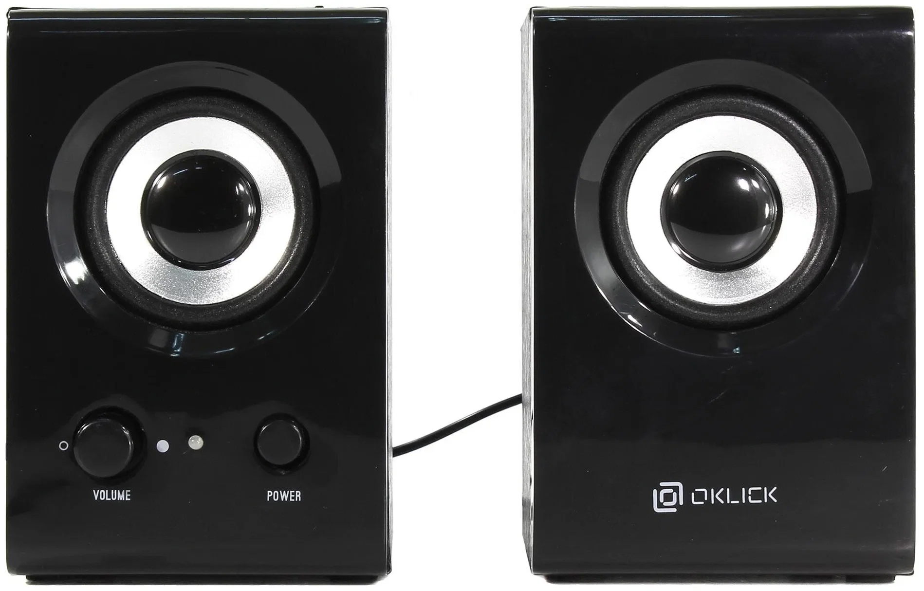 Акустическая система Oklick OK-160 2.0 черный 6Вт