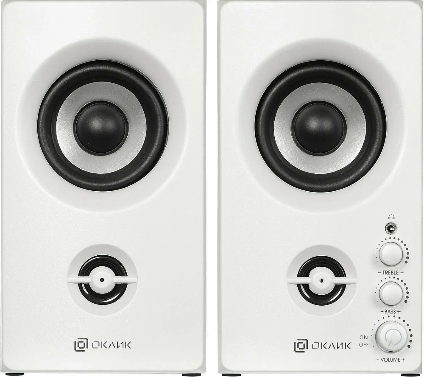 Акустическая система Oklick OK-164 2.0 белый 30Вт