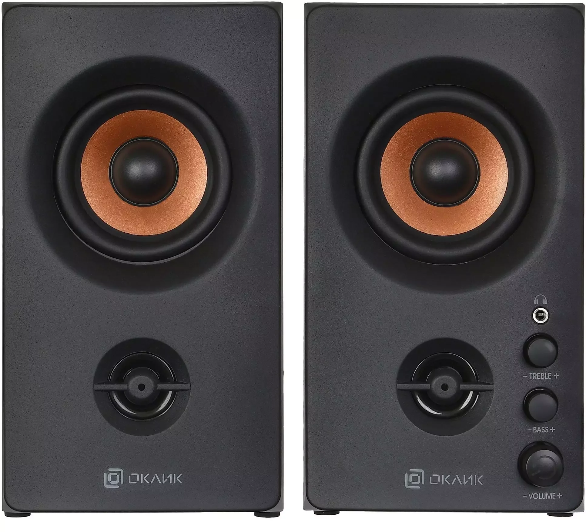 Акустическая система Oklick OK-164 2.0 черный 30Вт