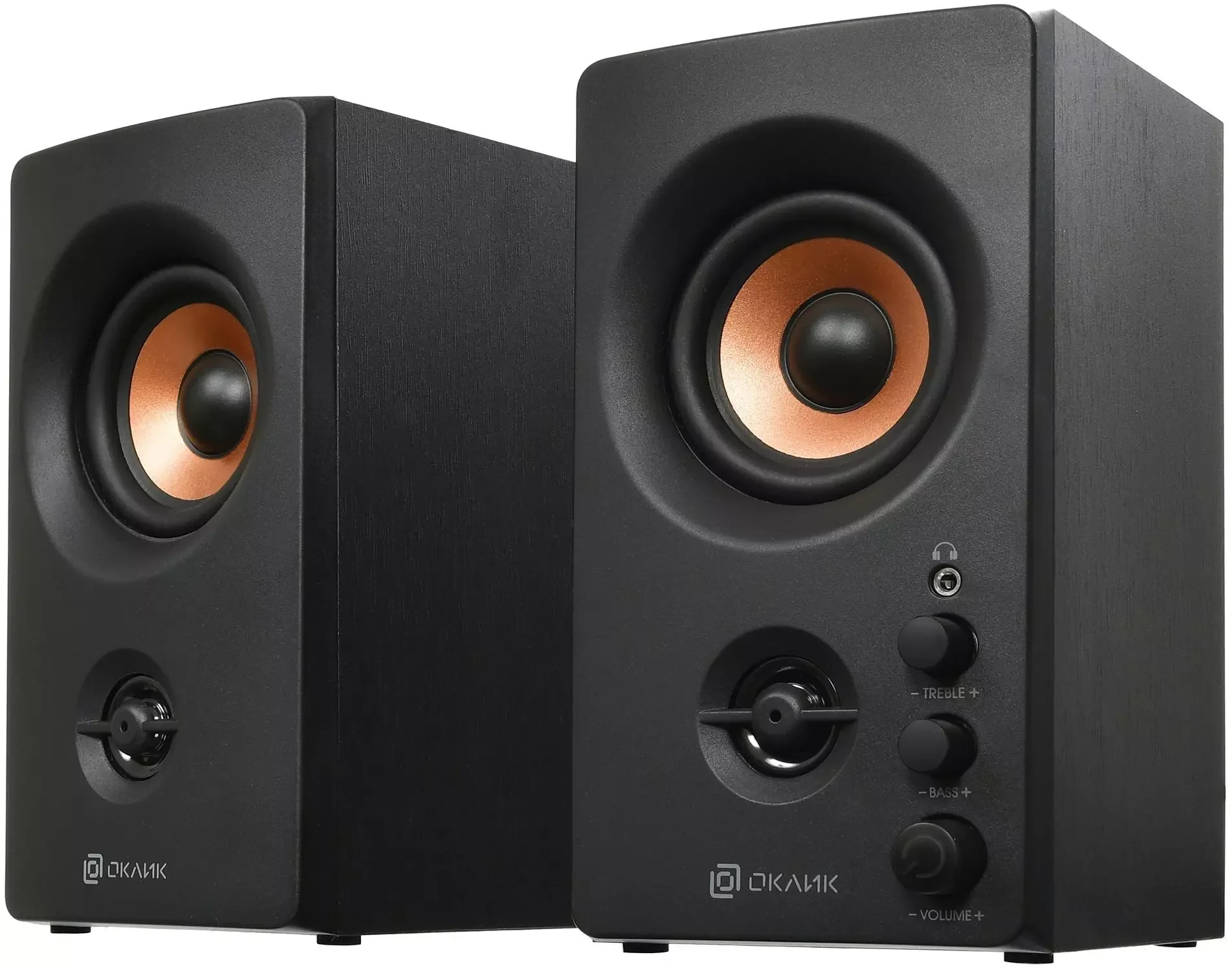 Акустическая система Oklick OK-164 2.0 черный 30Вт