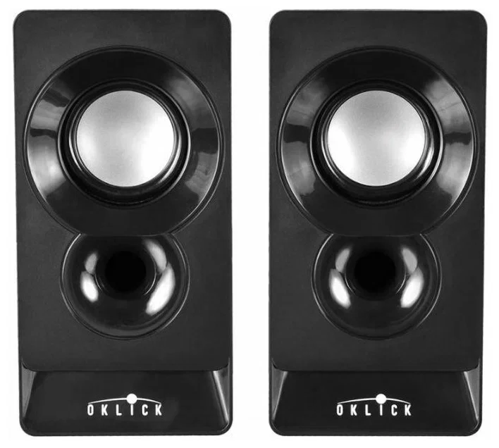 Акустическая система Oklick OK-165 2.0 черный 6Вт