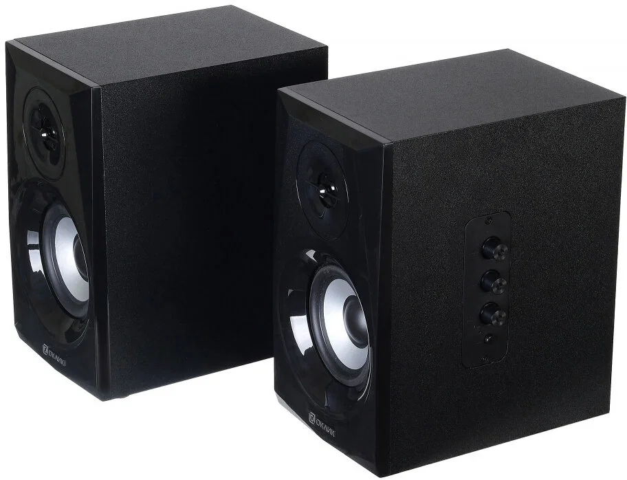Акустическая система Oklick OK-166 BT 2.0 черный 40Вт