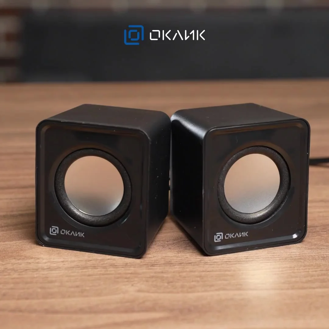Акустическая система Oklick OK-331 2.0 черный 6Вт