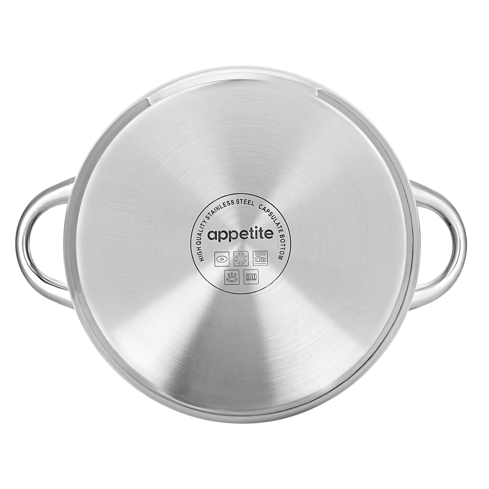 Кастрюля нерж Greta 1,0л ТМ Appetite