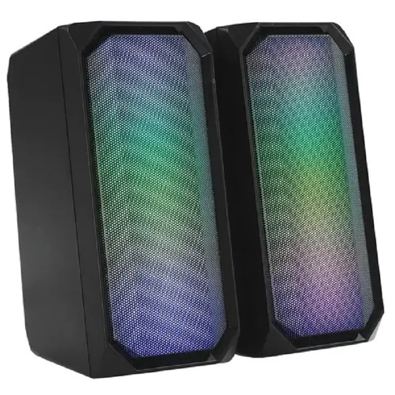 Акустическая система RGb 2.0 + Bluetooth, Qumo Charisma (ВТ 0054), 15ВТ, объемное звучание, отключаемая многорежимная RGb подсветка, USB+Jack 3,5мм