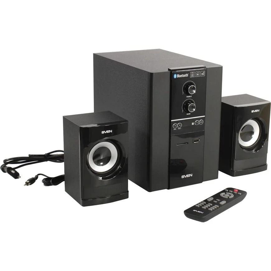 Акустическая система SVEN MS-1821 2.1 черный 40Вт BT