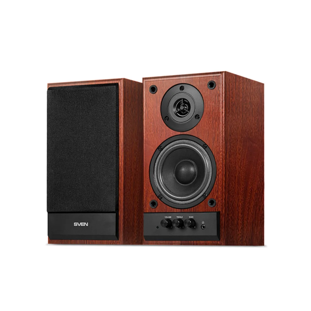Акустическая система SVEN SPS-702 2.0 коричневый/орех 40Вт