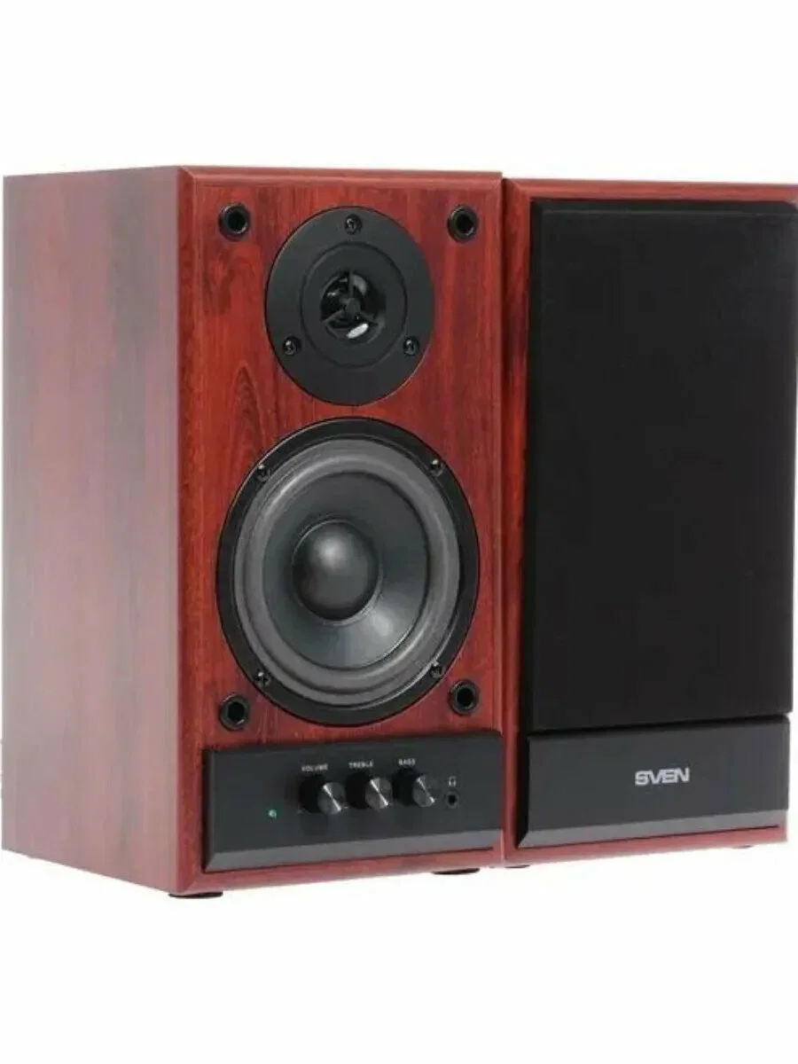 Акустическая система SVEN SPS-702 2.0 коричневый/орех 40Вт