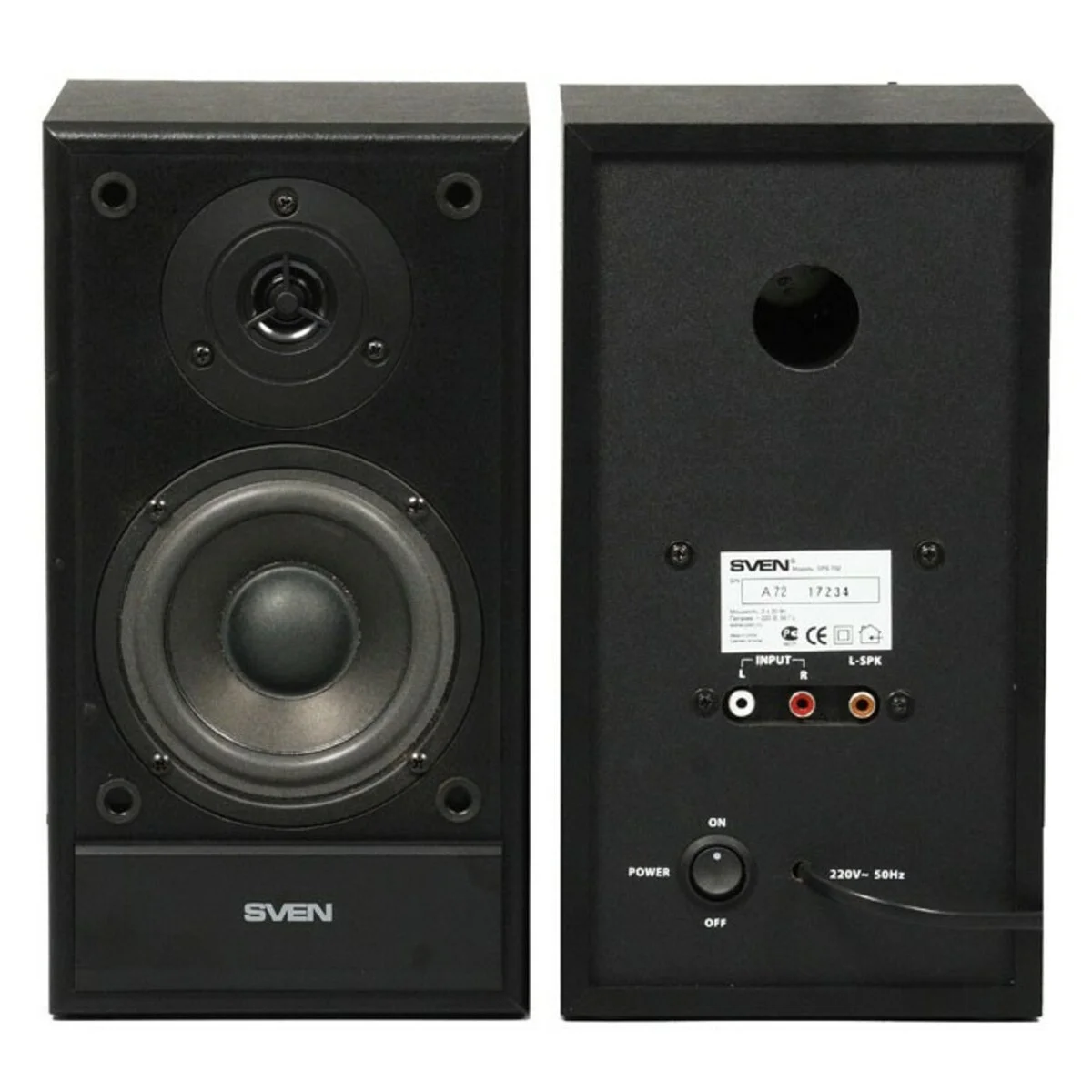 Акустическая система SVEN SPS-702 2.0 черный 40Вт