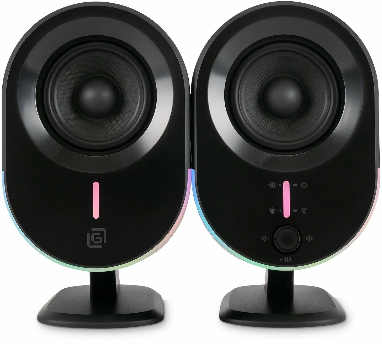 Акустическая система Оклик OK-303A 2.0 черный 20Вт BT