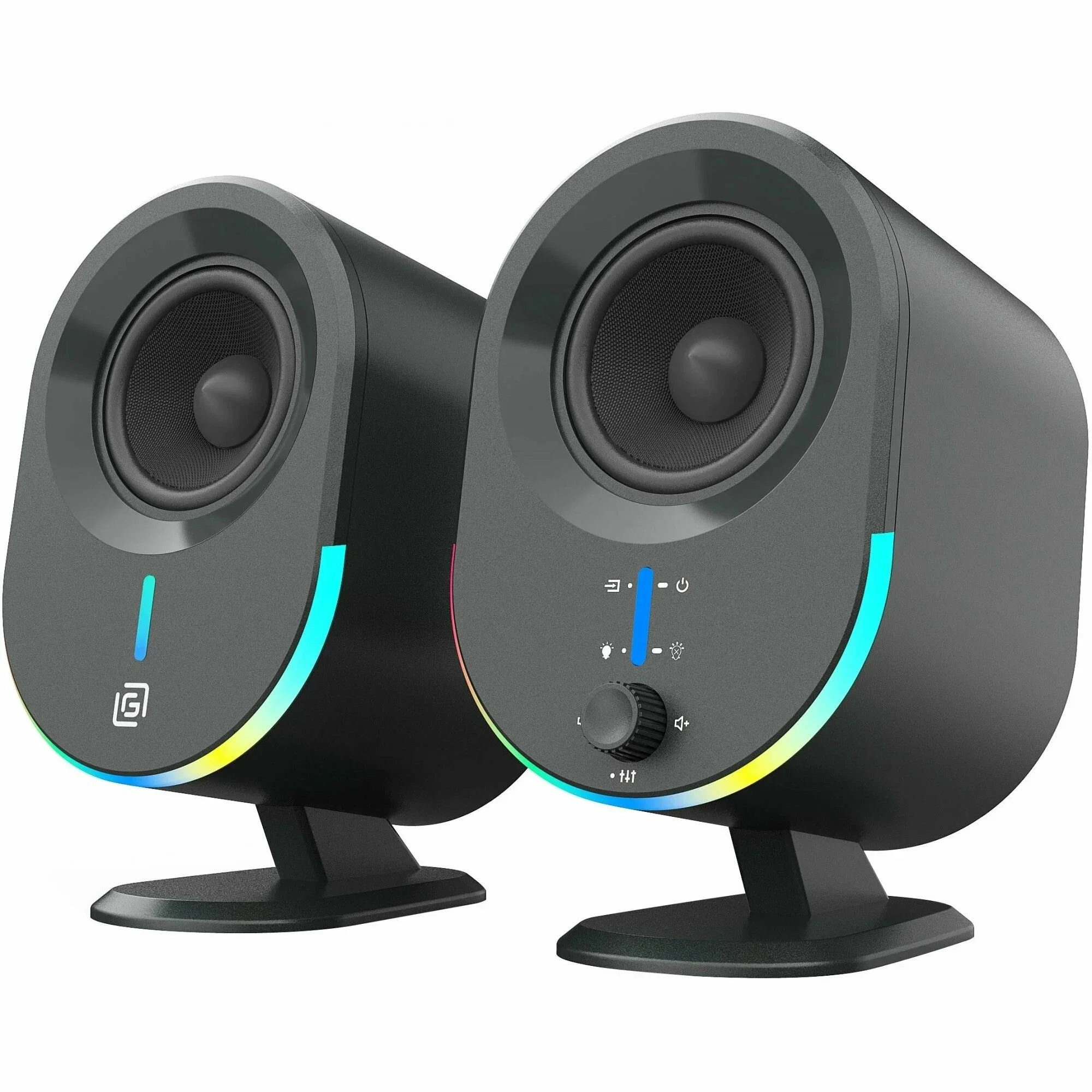 Акустическая система Оклик OK-303A 2.0 черный 20Вт BT