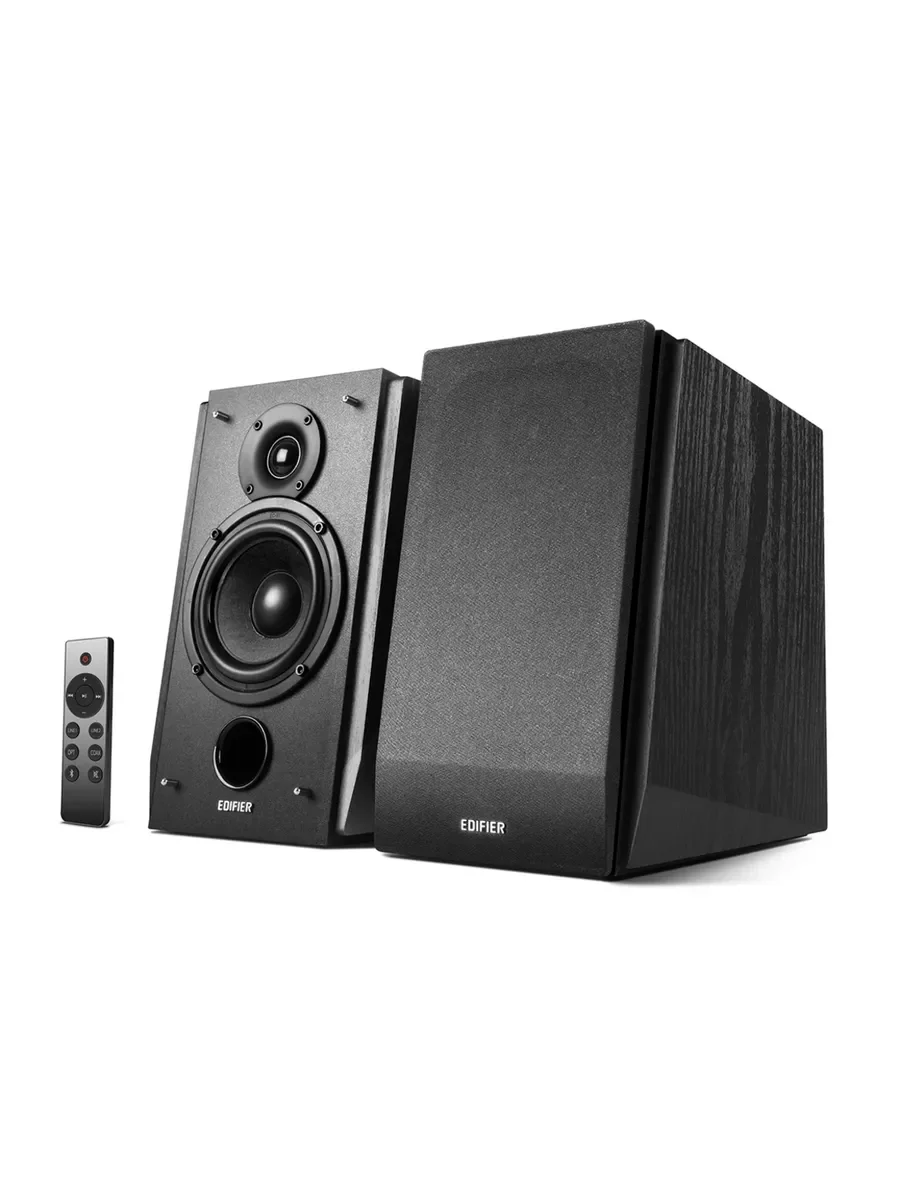 Колонки Edifier R1855DB Black Активные, 70W RMS, 60-20000Гц, дерево, пульт ДУ, Bluetooth 5.0,выход на сабвуфер,Opt/Coaxial,2 RCA