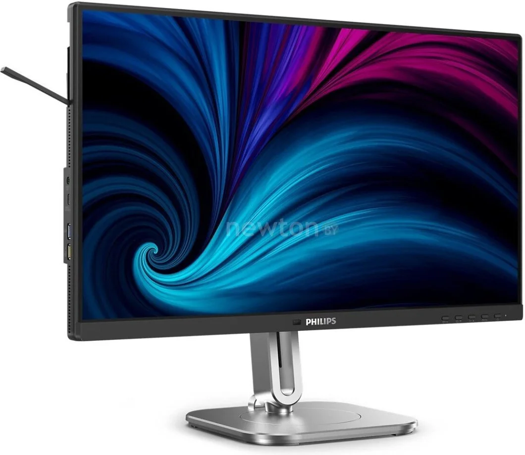 Монитор 23.8" Philips 24B2U4301 IPS 1920x1080, 120 Гц, 4 мс, 16:9, 300 кд/м², HDMI 1.4, DP 1.4, 2xUSB-C (90 Вт), USB Hub (3x USB 3.0), 3.5 Jack, динам